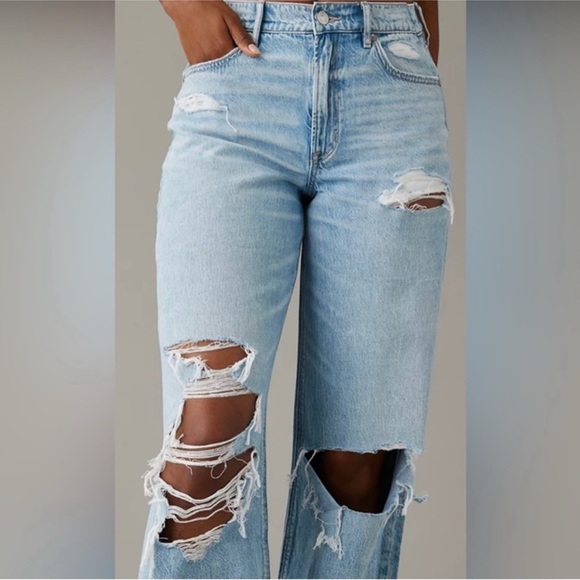 American Eagle Super high-rise baggy wide leg - Picture 4 of 7